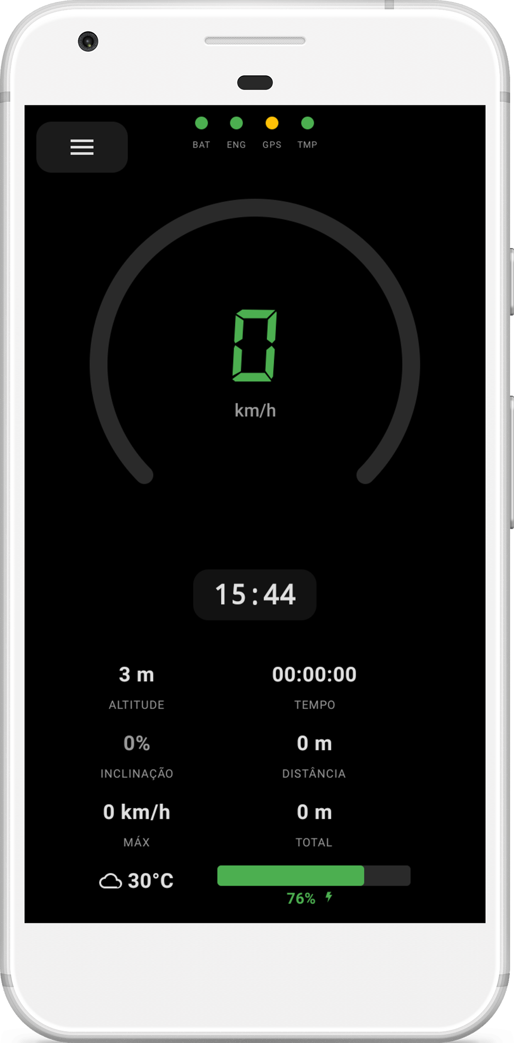 BikeTrackd Speedometer